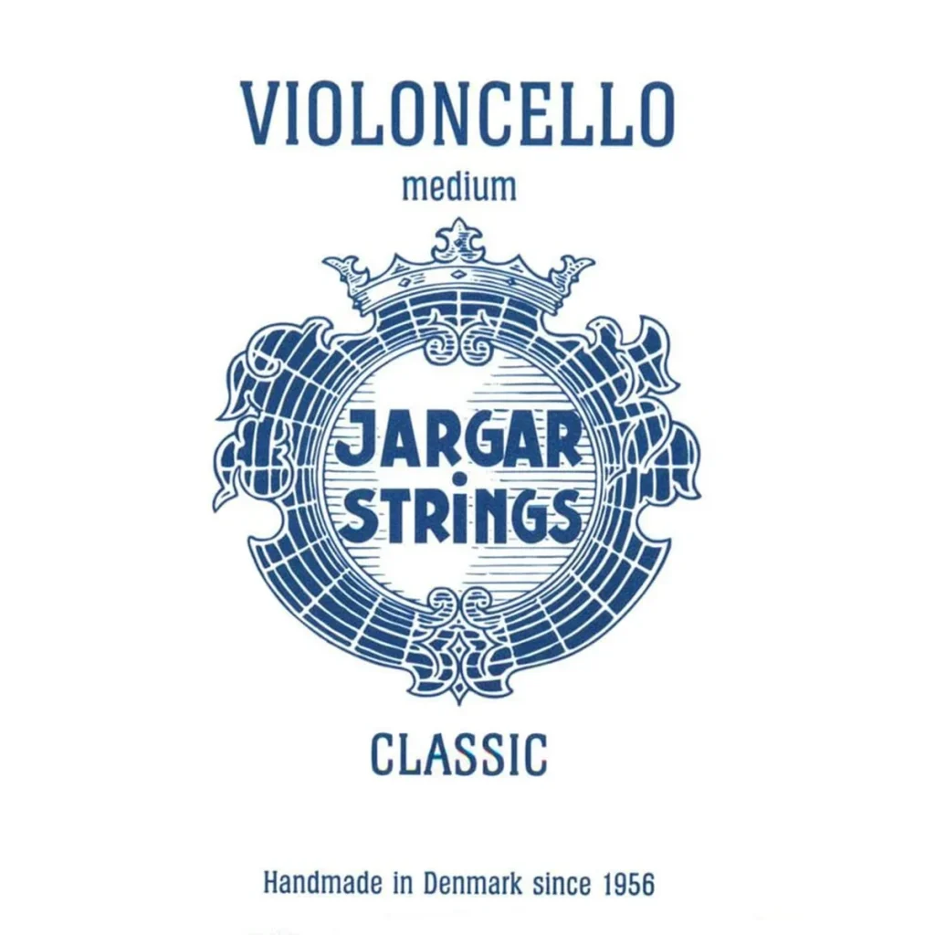 Corda Jargar Classic per violoncello su sfondo neutro