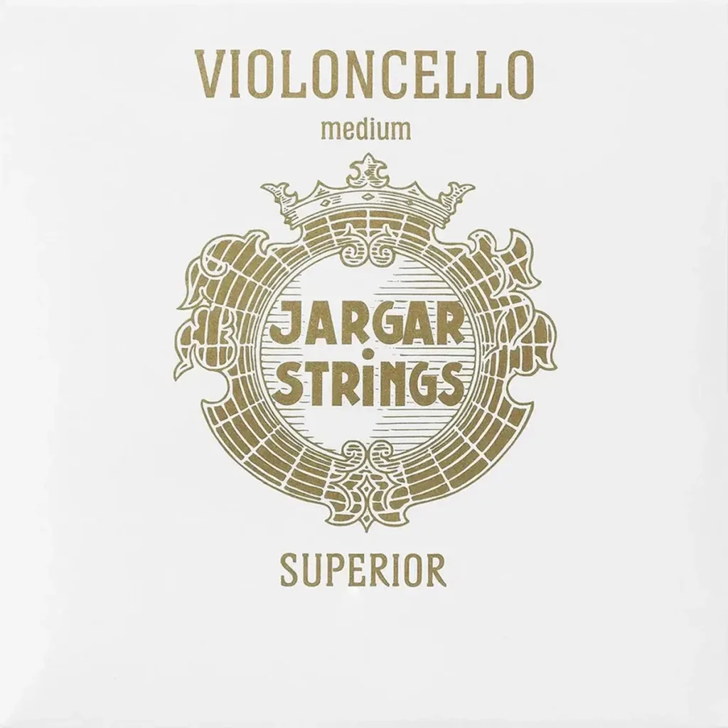 Corda Jargar Superior per violoncello su sfondo neutro