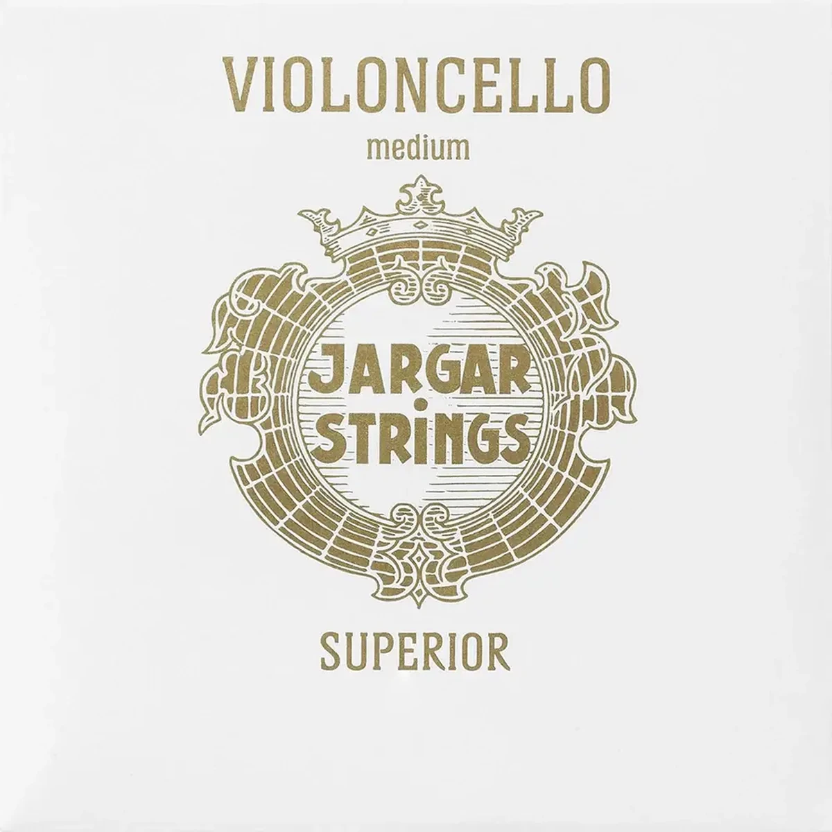 Corda Jargar Superior per violoncello su sfondo neutro