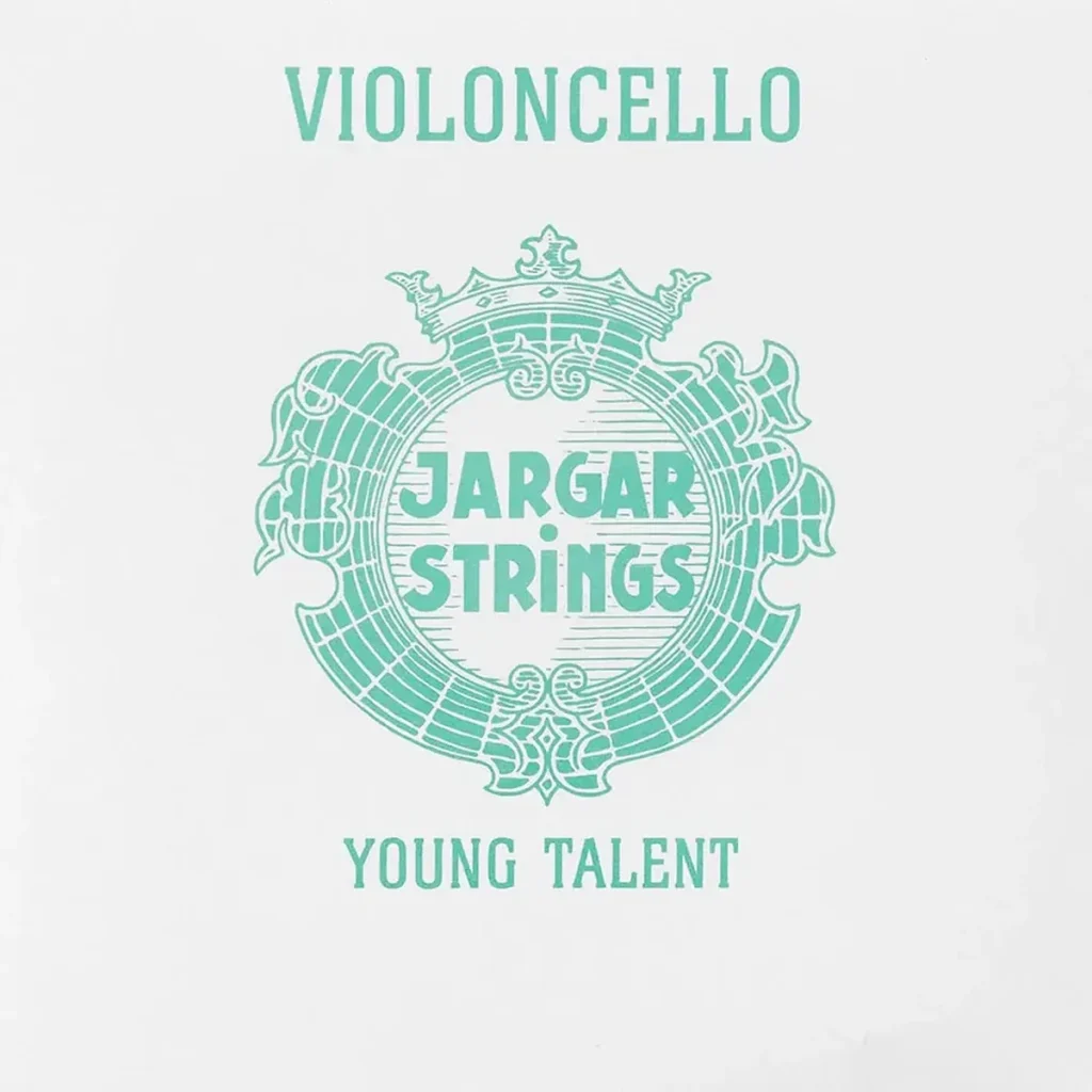 Corda Jargar Young per violoncello su sfondo neutro