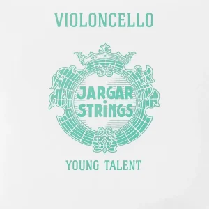 Corda Jargar Young per violoncello su sfondo neutro