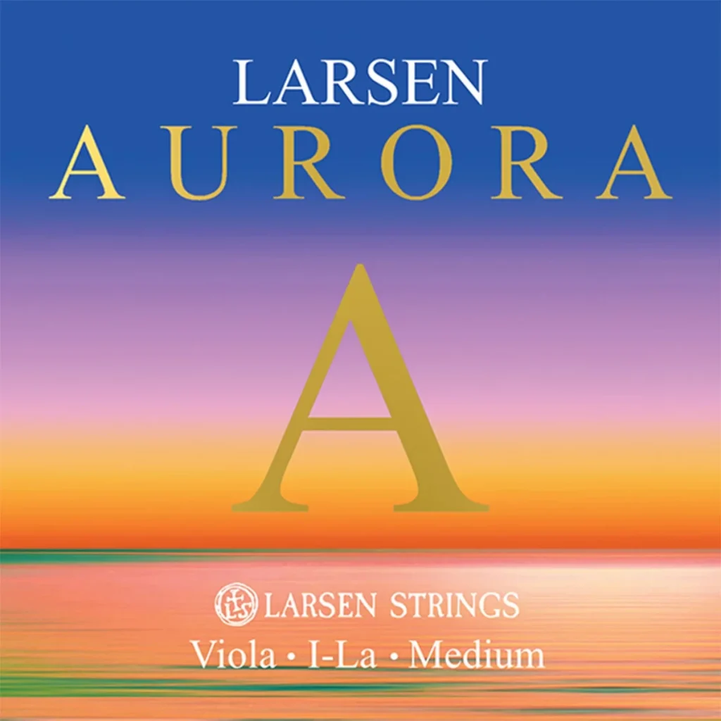 Corda Larsen Aurora LA per viola su sfondo neutro