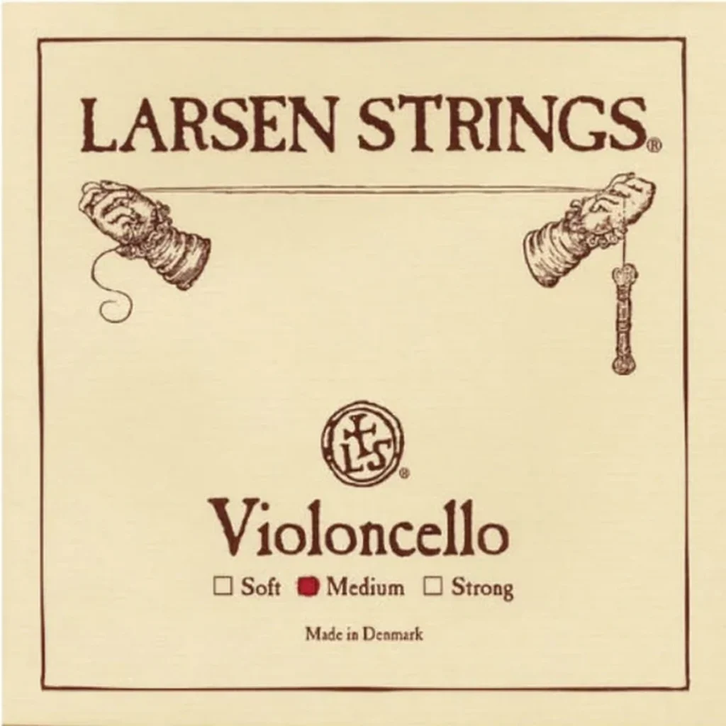 Corda Larsen Original per violoncello su sfondo neutro