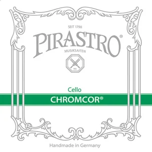 Corda Pirastro Chromcor per violoncello su sfondo neutro