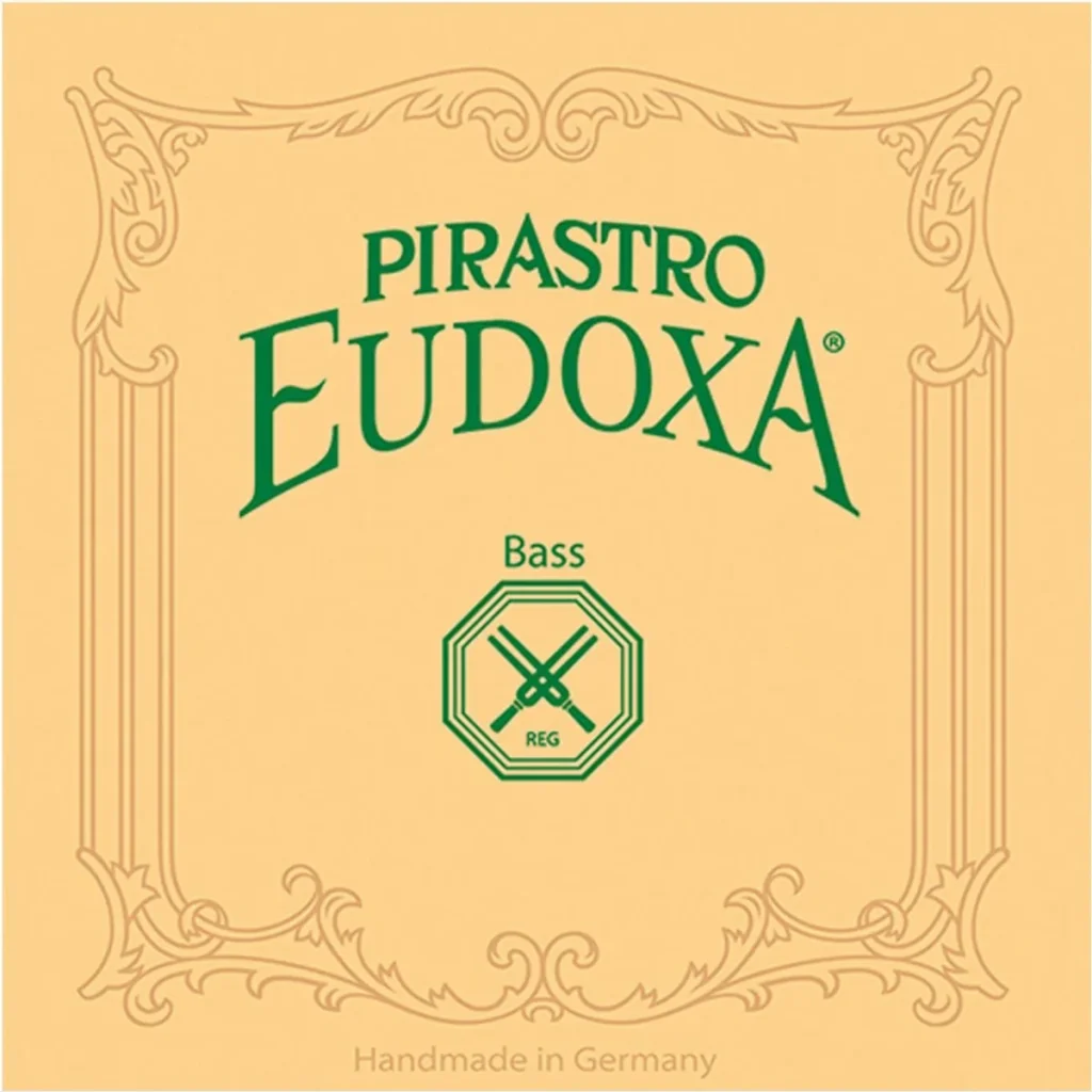 Corda Pirastro Eudoxa per contrabbasso su sfondo neutro