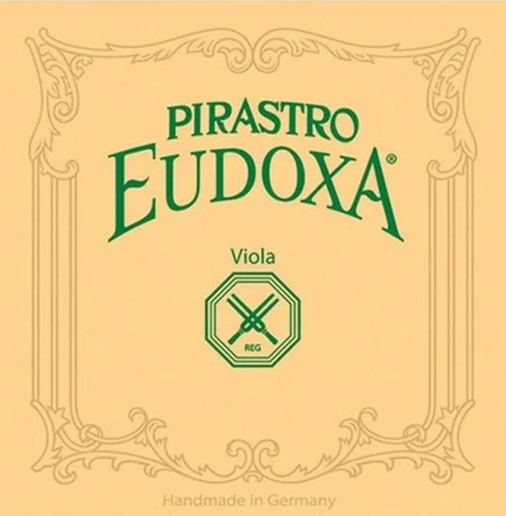 Corda Pirastro Eudoxa per viola su sfondo neutro