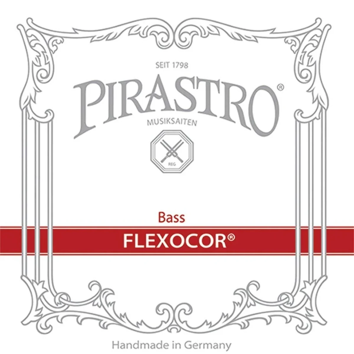 Corda Pirastro Flexocor per contrabbasso su sfondo neutro