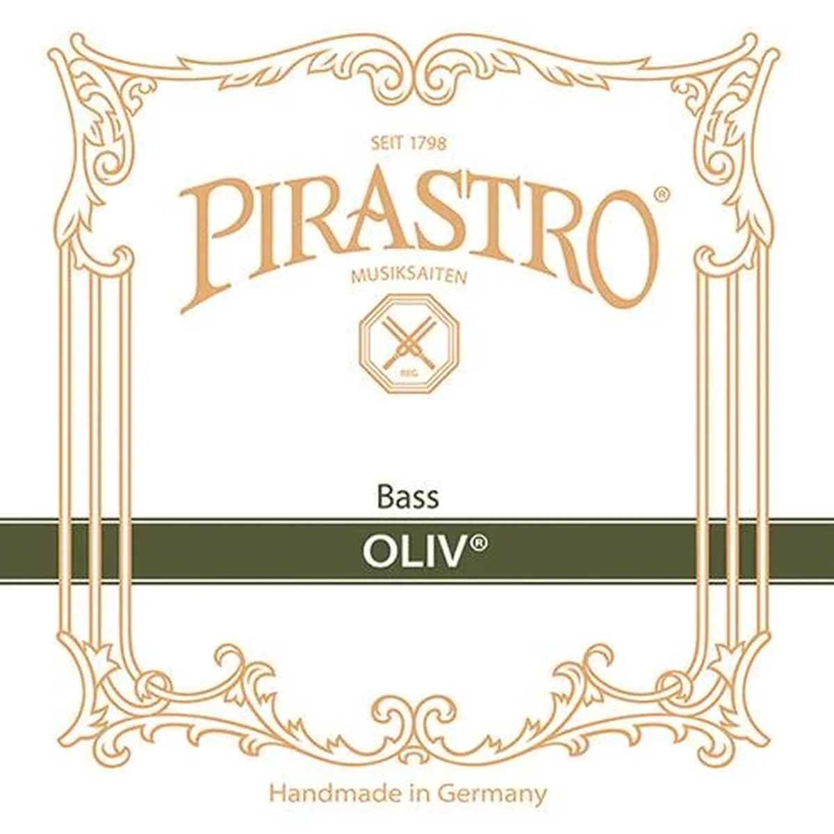 Corda Pirastro Oliv per contrabbasso su sfondo neutro