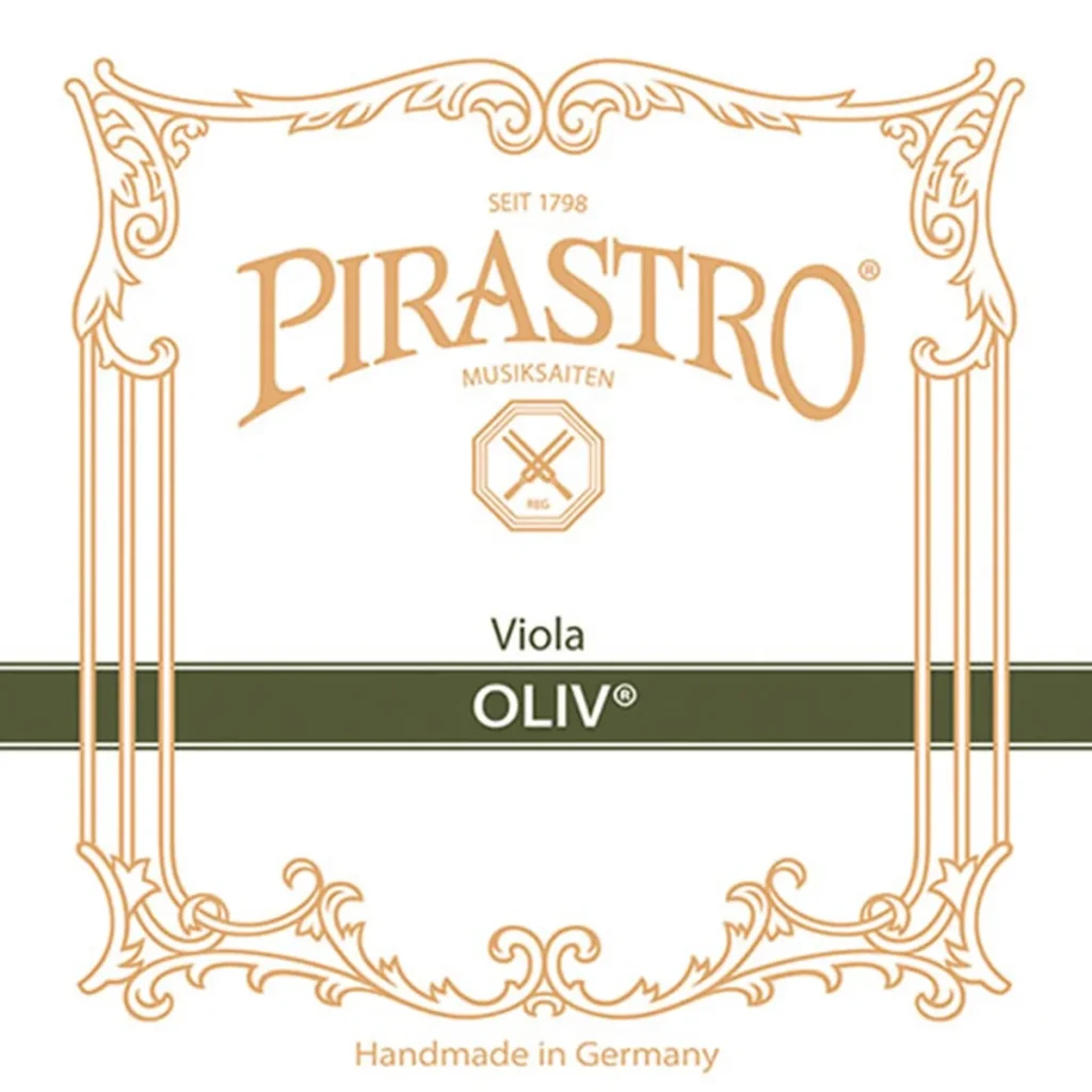 Corda Pirastro Oliv per viola su sfondo neutro