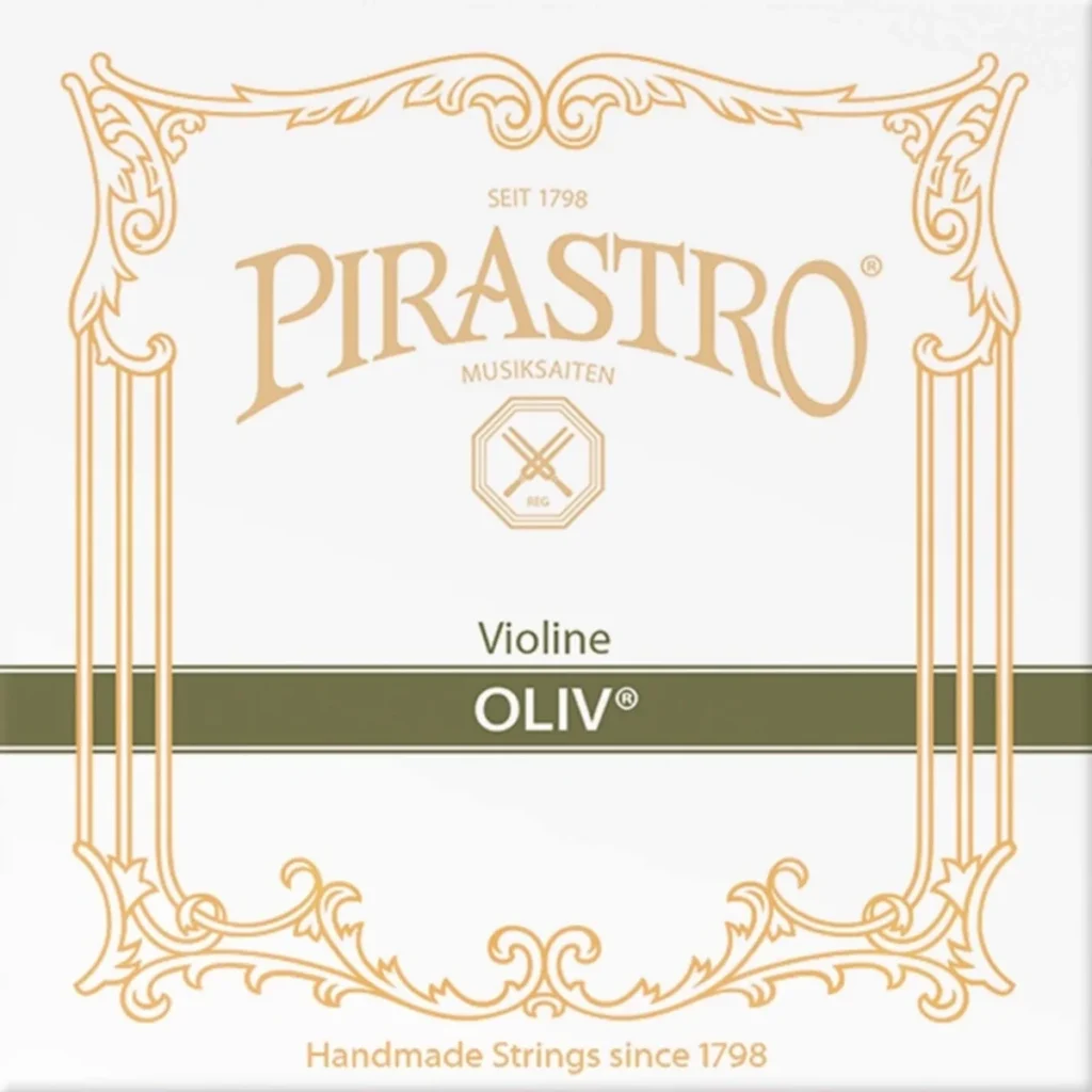 Corda Pirastro Oliv per violino su sfondo neutro