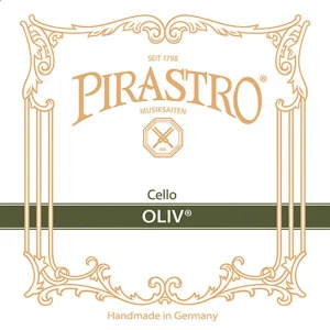 Corda Pirastro Oliv per violoncello su sfondo neutro