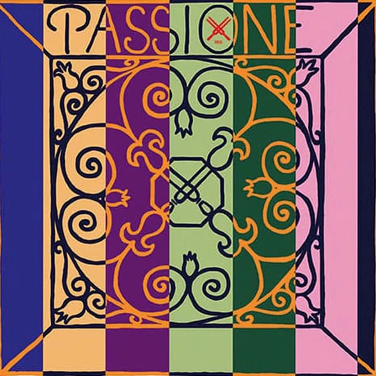 Corda Pirastro Passione per contrabbasso su sfondo neutro