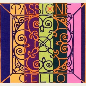 Corda Pirastro Passione per violoncello su sfondo neutro