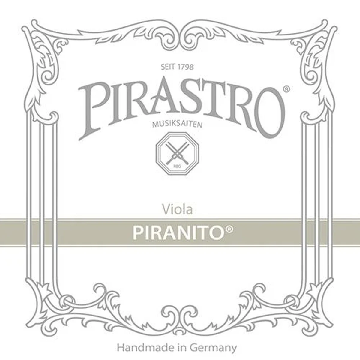 Corda Pirastro Piranito per viola su sfondo neutro