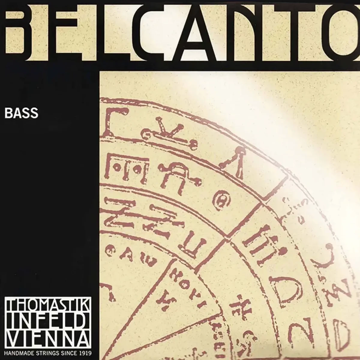 Corda Thomastik-Infeld Belcanto per contrabbasso su sfondo neutro