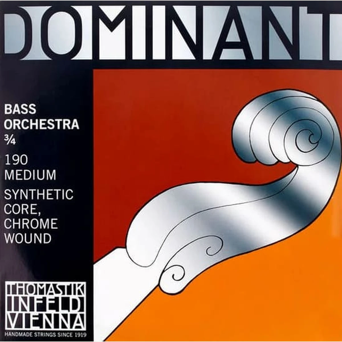 Corda Thomastik-Infeld Dominant per contrabbasso su sfondo neutro
