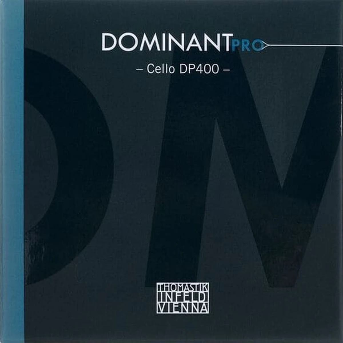 Corda Thomastik-Infeld Dominant Pro per violoncello set su sfondo neutro