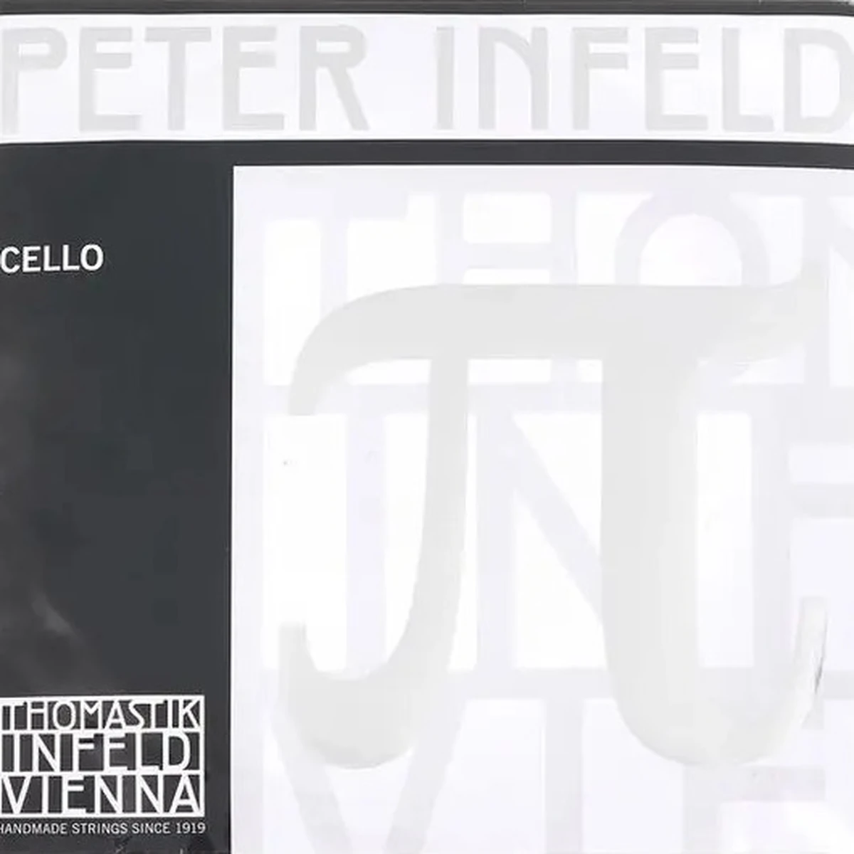 Corda Thomastik-Infeld Peter Infeld per violoncello su sfondo neutro