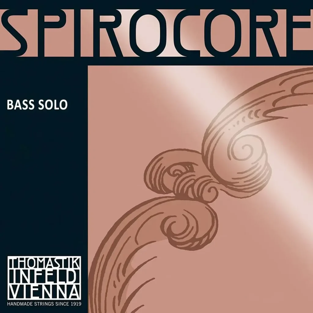 Corda Thomastik-Infeld Spirocore per contrabbasso su sfondo neutro
