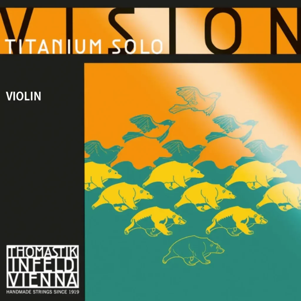 Corda Thomastik-Infeld Vision Titanium Solo per violino su sfondo neutro