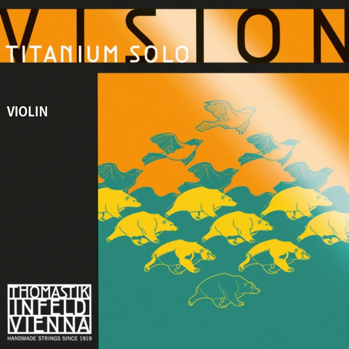 Corda Thomastik-Infeld Vision Titanium Solo per violino su sfondo neutro