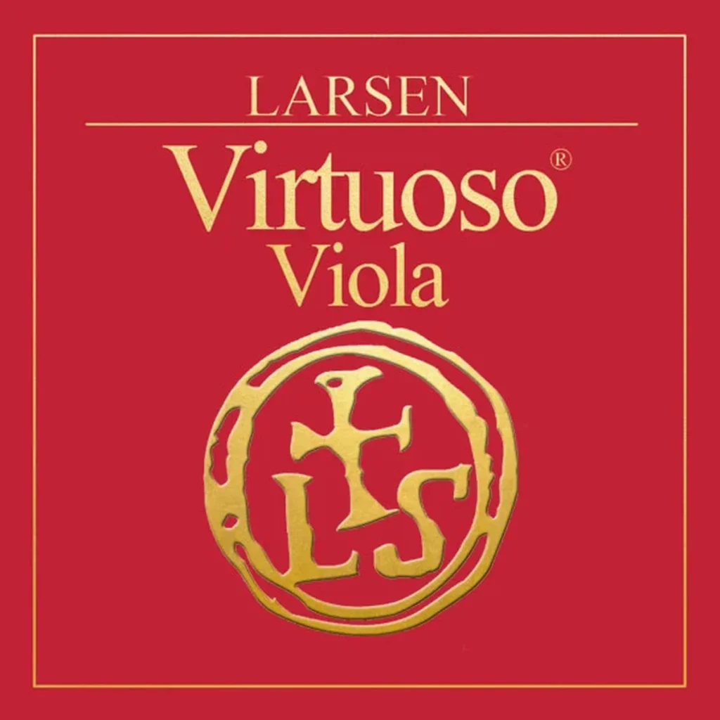 Corde Larsen Virtuoso per viola Set su sfondo neutro