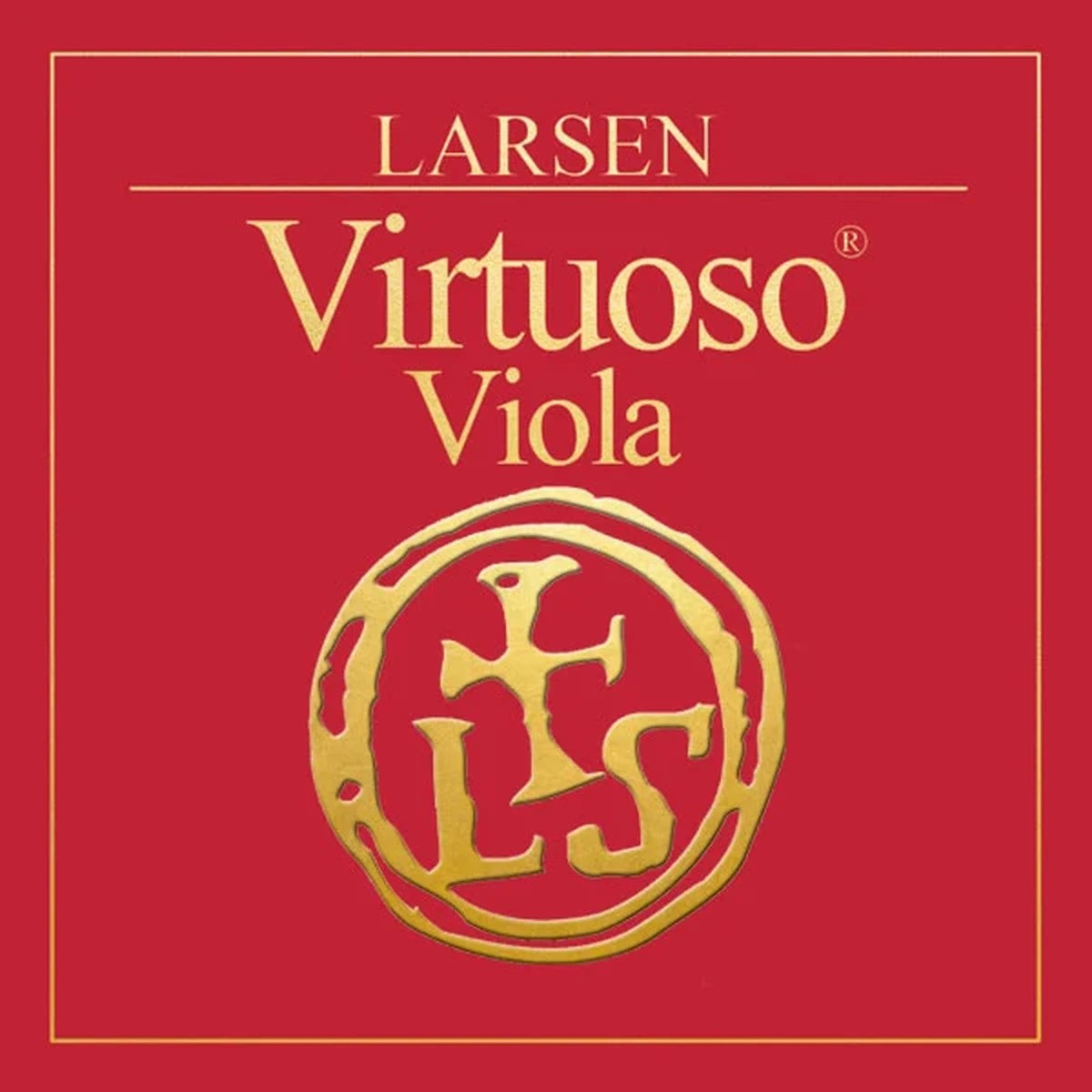 Corde Larsen Virtuoso per viola Set su sfondo neutro