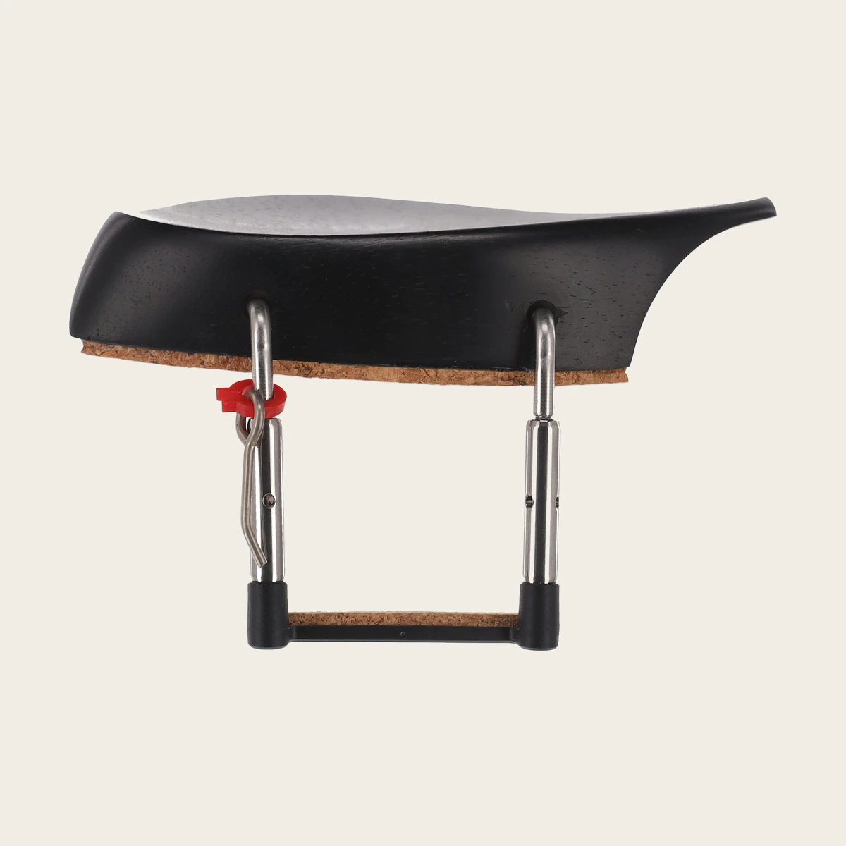 Mentoniera Teller Teka in ebano per violino 4/4, montaggio laterale